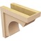 Ekena Millwork 6"W x 12"D x 12"H Classic Emerson Rough Cedar Woodgrain TimberThane Corbel, Primed Tan CORUR06X12X12EMRRCPR - alternate 2